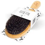 Beauty by Earth Boar Hair Brush for Fine Hair - Boar Bristle Hair Brush for Thick Hair - Boar Brush for Fine Hair - Mens Hair Brush for Thin Hair - Boars Hair Brush for Women - 100% Boar Brush