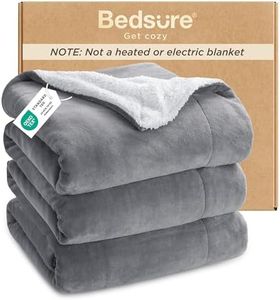 Bedsure Sherpa Fleece Blankets King Size