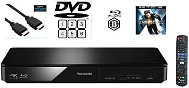 Panasonic DMP-BDT180EB MULTIREGION DVD player with Smart Network 3D Blu-ray Player/Remote control/HDMI Lead/Wolverine Demo Disc.