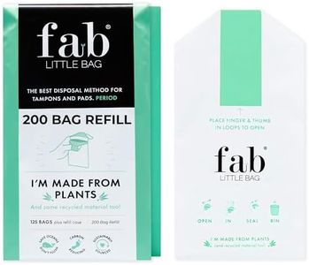 Fab Little Bag Sanitary Waste Bags - Pack of 200 Dispenser Bags (Dispenser Sold Separately) - Prevents Odours, No Mess, Eco Friendly