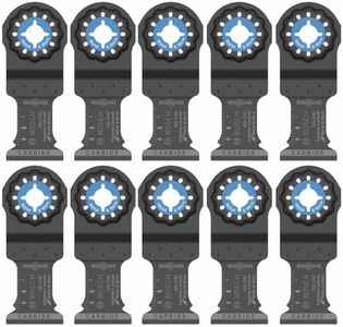 BOSCH 1-1/4 Inch OSL114C-10 Starlock Carbide Plunge Cut Blade 10-Pack - Professional Oscillating Multi-Tool Accessory with 3D Fit Interface, 30X Longer Life, Compatible with OIS Tools