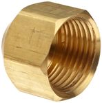 Anderson Metals Brass Tube Fitting, Cap, 5/16" Tube OD