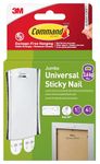 Command Large Metal Universal Picture Hanger, 1 Hook + 4 Adhesive Strips, Damage-Free Hanging for Frames, Mirrors, Wall Decor and Clocks, Holds 3.6 kg