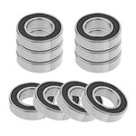 UJEAVETTE® 10X High Precision Ball Bearings Roller Wheels Repair 6800-2Rs 19X10X5Mm