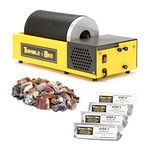 TumbleBee - Rotary Rock Tumbler with Rock Grit Polish Kit - Tumbling Equipment for Stone, Glass, and Metal Collection, Rock Tumbler for Adults & Kids, Professional Rock Tumbler - MODEL TB-14-KIT