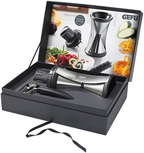 GEFU SPIRELLI Spiral Slicer, Size XL, Gift Box, Black, W 11.0 x D 3.9 x H 7.5 inches (28 x 10 x 1