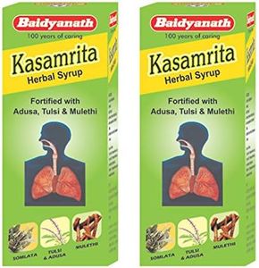 Baidyanath Asli Ayurved Kasamrit Herbal I Ayurvedic Tonic for Cough and Cold I 100Ml (Pack of 2)