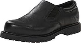 Skechers for Work Men's Cottonwood Goddard Twin Gore Slip Resistant Slip On, Black, 12 EE - Wide