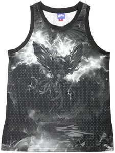 TPAZGHE Men's Basketball Jersey Tank Top - Lightweight Mesh Sleeveless Shirt for Sports and Casual wear(B4,XL)