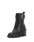 Vince Camuto Women's Bembonie Stacked Heel Bootie Ankle Boot, Black, 7