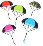 NANASO 5 Pcs Parachute Toy,No Tangle Throw Throwing Parachute Men,Outdoor Children'S Paratrooper Toy,Hand Throw Parachute Army Man