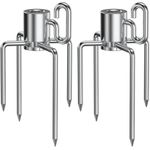 onlyfire 6002 Rotisserie Meat Forks(1-Pair) for Grills-Fits 1/2-Inch Hexagon & 3/8-Inch and 5/16-Inch Square Spit Rods