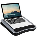 LapGear Smart-e Lap Desk - Silver Carbon (Fits up to 12.9" Tablet/15.6" Laptop)