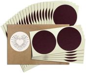 2” Circle Match Striker Stickers – 50 Pieces | Brown Match Strike Paper with Adhesive Pre-Cut in Circles for Easy Match Lighting | Also Available in Bumble/Dotted Pattern or Charcoal & Many Sizes