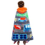 Wowelife Hooded Towels for Kids, Kids Beach Towels for Toddlers, Car Poncho Towel Wrap for Boys, 100% Cotton Kids Towel, Swimming Towels for Kids, Hooded Beach Towel