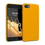 kwmobile Case Compatible with Apple iPhone SE (2022) / iPhone SE (2020) / iPhone 8 / iPhone 7 Case - TPU Silicone Phone Cover with Soft Finish - Apricot