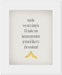 Banana Pancakes - wall art prints m