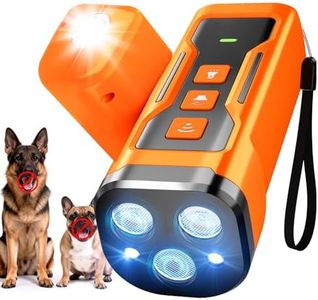 iBurr Dog Bark Deterrent Devices, 6 Modes 3X Ultrasonic Anti Barking Device for Dogs, 33 FT Range Barks No More Indoors Neighbor Outdoors with Flashlight,Dog Training Device