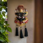 Salvus APP SOLUTIONS Narsingh Kirtimukha Wall Hanging Face Mask Nazar Battu - Ward Off Evil and Invite Blessings (Black_3.5x6 INCH)