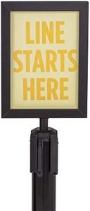 US Weight - U2507 Steel Frame Sign Holder compatible ONLY with Steel stanchions (will not fit Sentry series or other stanchion brands)