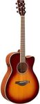 Yamaha FGC-TA Concert Cutaway Transacoustic Guitar w/ Chorus and Reverb, Black