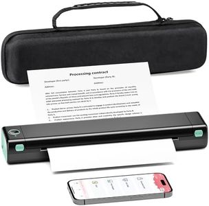 Itari Portable Printer Wireless for Travel - Inkless Thermal Printer with Case, Support 8.5" x 11" US Letter Thermal Paper, Bluetooth Mobile Printer Compatible with iOS, Android Phone & Laptop