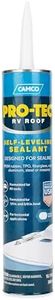 Camco Self-Leveling RV Roof Sealant | Creates a Strong Seal Along Your RV's Roof Edges, Vent Pipes & Air Vents | Easy to Apply | for Horizontal Applications (41464), White