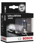 Bosch H7 (477) Ultra White 4200K Headlight Bulbs - 12 V 55 W PX26d - 2 Bulbs (Package may vary)