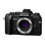 OM SYSTEM Olympus OM-5 Black Micro Four Thirds System Camera Outdoor Camera Weather Sealed Design 5-Axis Image Stabilization 50MP Handheld High Res Shot