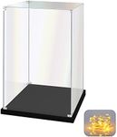 KOLIPI Acrylic Display Case for Collectibles Assemble Clear Box Lego Alternative Glass Figures Doll Toys Home Storage(8x8x12 inch, 20x20x30 cm) LY001