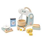 Tender Leaf Toys - Mini Chef Home Baking Set - 27-Piece Wooden Play Food and Play Kitchen Appliances - Wooden Toy Food - Classic Pretend Play Set for Kids - Educational Role Play - Ages 3+