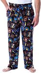 Def Leppard Men's Rock Band Album Covers Allover Print Lounge Sleep Pajama Pants