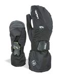 Level Water Resistant Fly Men's Outdoor Skiing Mittens available in Black - Size 7.5