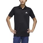 adidas Men's Designed To Move 3-Stripes Polo Shirt, black/white, XX-Large