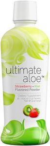 Ultimate Aloe - Pure Aloe Vera Juice for Gut Health, Digestive Comfort, Immune Support, and Nutrient Absorption - Natural Immune Supplement - Strawberry & Kiwi Flavor - 16 Servings