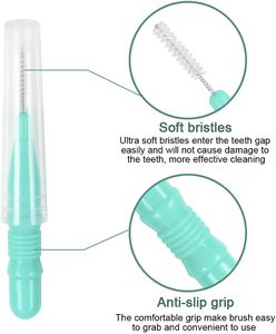 Interdental Brush 50-Pack – Fine Dental Cleaning Brushes