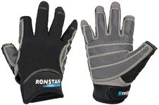 Ronstan Sticky Race Gloves - 3-Finger - Black - M