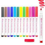 Oytra Chalk Pen Markers 12 Colors/Set Liquid Water Based Erasable Temporaray Pen For Slate&Blackboard Black Papers or Tailoring Stationery Art Craft Diy Projects