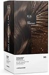 IGK Permanent Hair Color Kit | 5G Hot Chestnut - Warm Golden Brown | 100% Gray Color Coverage + Strengthen + Shine | Ammonia Free