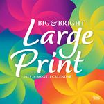 Big & Bright Large Print | 2023 12 x 24 Inch Monthly Square Wall Calendar | BrownTrout | Easy to See Large Font