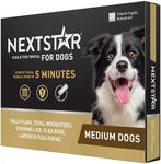 NEXTSTAR Flea and Tick Prevention for Dogs, Repellent, and Control, Fast Acting Waterproof Topical Drops for Medium Dogs, 3 Monthly Doses