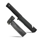 BISONBERG Kitchen Meat Knife for Chopping, Dicing and Mincing, Professional Chef Blade for Home Kitchen and Outdoor Camping (Cap Opener)
