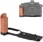 LEFTFOTO Wooden Hand Grip L Bracket for Nikon ZF Camera, with Built-in Bottom Quick Release Plate for Arca for Quickly Switch on Gimbal/Tripods/Handheld Shooting (Black)