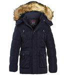 SS7 Boys Padded Parka Coat Ages 5 7 8 9 10 11 12 13 16 Years Jacket Faux Fur Black