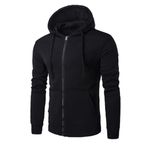 Hoodies for Men UK Full Zip Solid Colour Hoodies Drawstring Hooded Cardigan Long Sleeves Loose Casual Sports Sweatshrits Full Zip Loose Jacket Slant Pockets Coats Windproof Warm Tops Outdoor Black