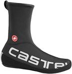 castelli Diluvio Ul Shoecover, Unisex Cycling Shoe Covers - Adult, Black/Silver Reflex, L/XL