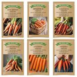 6 Carrot Seed Variety Pack (6 Packs Over 20,000 Seeds) Includes Tendersweet, Scarlet Nantes, Imperator 58, Little Fingers, Red Core Chantenay, Royal Chantenay