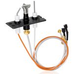 Criditpid 4021-422 IPI Pilot Assembly Natural Gas for Heat-N-Glo, Heatilator, Quadra-Fire Gas Fireplaces, Replacement Natural Gas (NG) Fireplaces Pilot Assembly Parts for HHT, Heat N Glo.