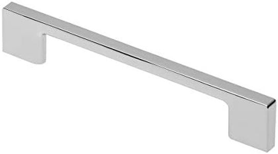 Solmer LTD Hafele Lincoln Kitchen Bedroom Cupboard Cabinet Pull Door Handle Chrome Finish (192mm Hole Centre)