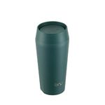 bru Travel - Insulated Coffee Cup Travel Mug for Hot Drinks, Leakproof, Ceramic Lined (340ml, Aranya Green)